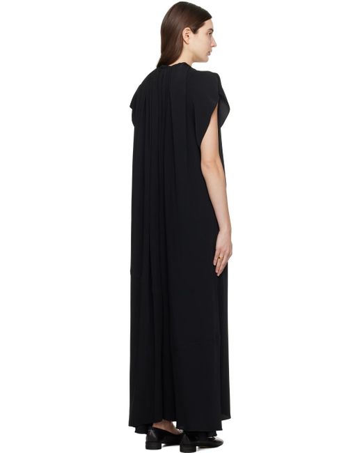 Robe longue asymétrique noire MM6 by Maison Martin Margiela en coloris Black