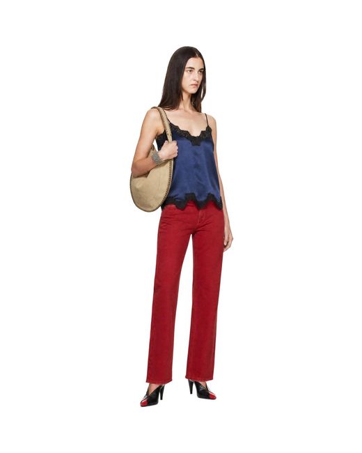 Isabel Marant Red Daya Regular Jeans