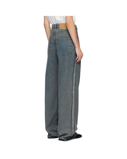 MM6 by Maison Margiela Black Mid-Weight 5 Pockets Jeans
