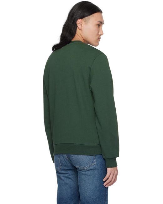 A.P.C. Green Standard Grand 'Vpc' Sweatshirt for men