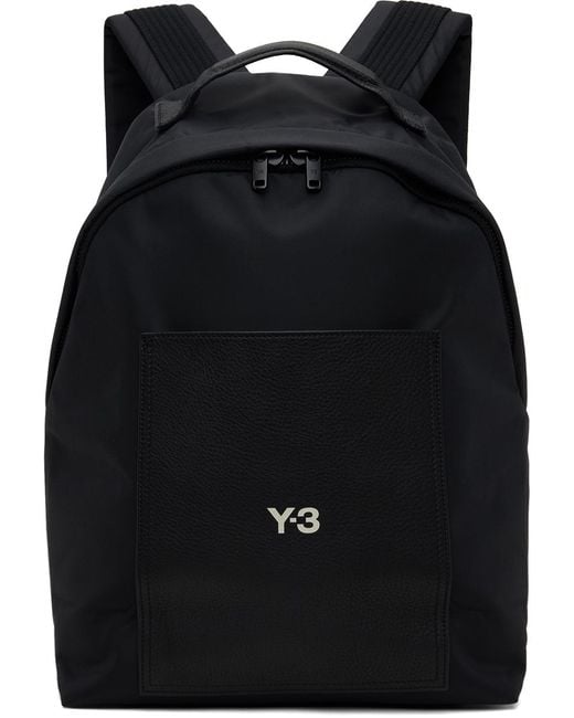 Y-3 Black Lux Gym Backpack for men