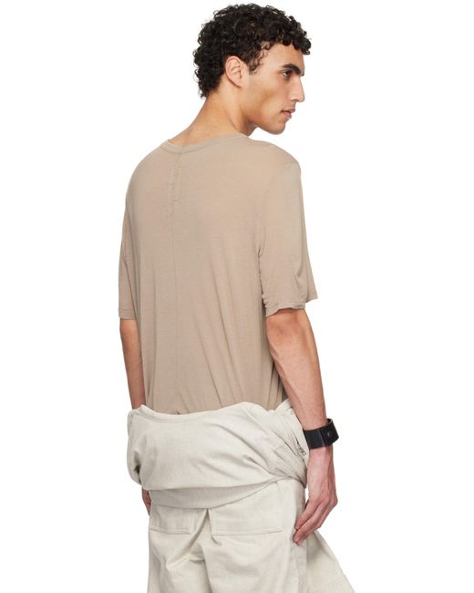 Rick Owens Multicolor Taupe Hollywood Level T-Shirt for men
