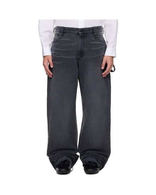 Simone Rocha Black Straight Leg Jeans for men