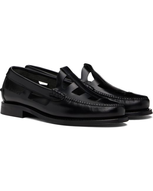 Hereu Black Gallo Loafers for men
