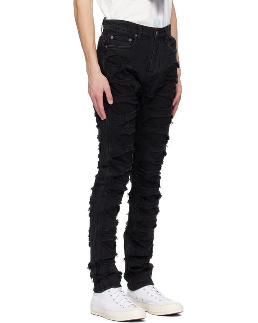 Ksubi Black Trippie D Edition Chitch Shded Jeans for men