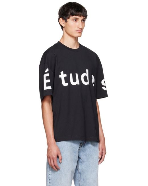 Etudes Studio Black Études Spirit T-shirt for men