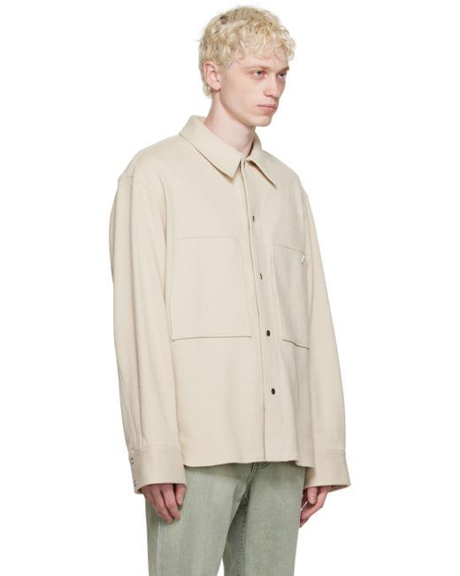 Wooyoungmi Natural Off-white Pocket Shirt for men