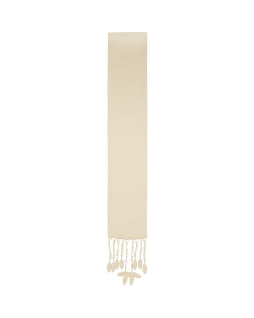 Totême  Black Off- Guipure Lace Tuxedo Scarf
