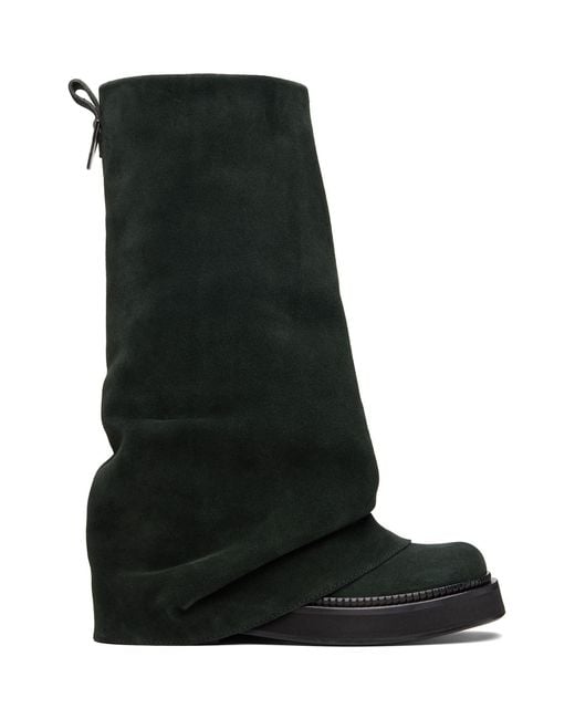 The Attico Black Robin Combat Boots