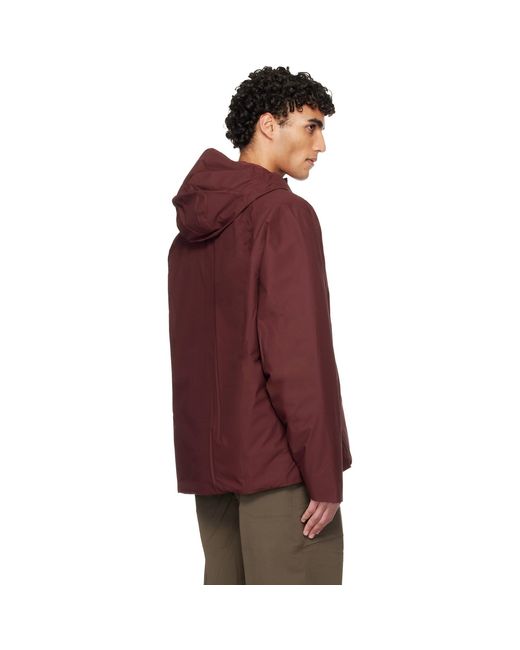 Veilance Red Burgundy Altus Down Jacket for men