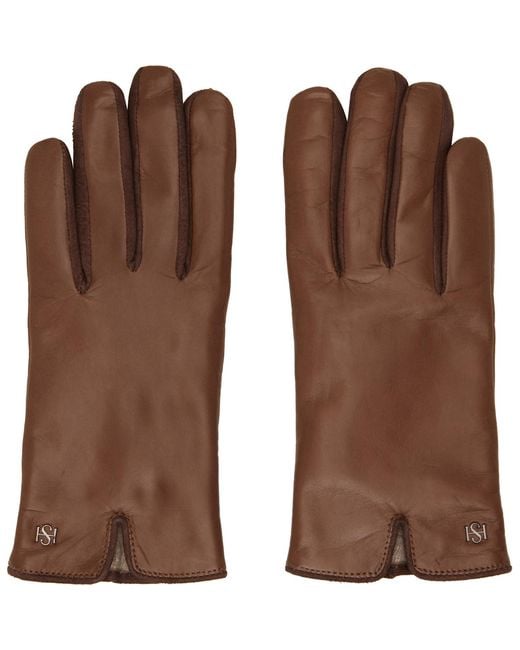 Handsome Stockholm Brown Ssense Exclusive Essentials Gloves for men