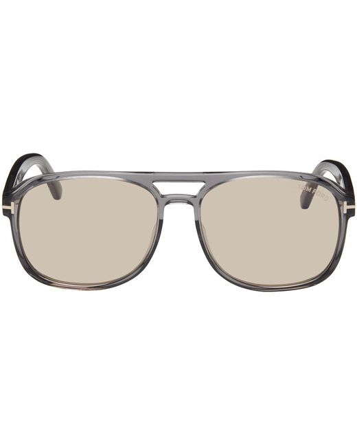 Tom Ford Black Gray Rosco Sunglasses for men