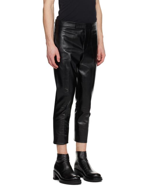 Pantalon no 7 noir en cuir SAPIO pour homme en coloris Black