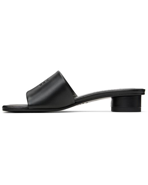 MM6 by Maison Martin Margiela ブラック Anatomic ヒールサンダル Black