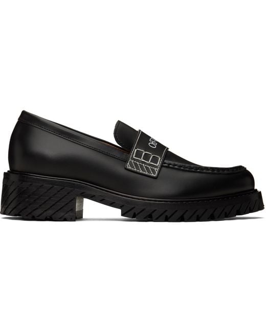 Off-White c/o Virgil Abloh Black Combat Loafers