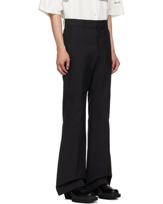 we11done Black Four-pocket Trousers for men