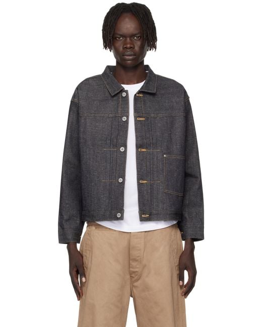 TAIGA TAKAHASHI Black Lot. 703 C.1920's Denim Jacket for men