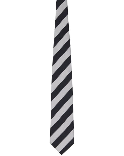 Comme des Garçons Black Striped Tie for men