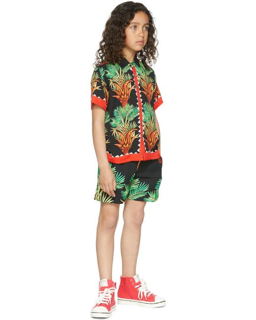 Endless Joy キッズ｜Ssense限定 ブラック Date Palm 半袖シャツ Red