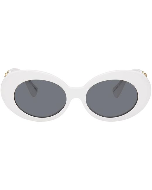 Versace Black Medusa biggie Oval Sunglasses
