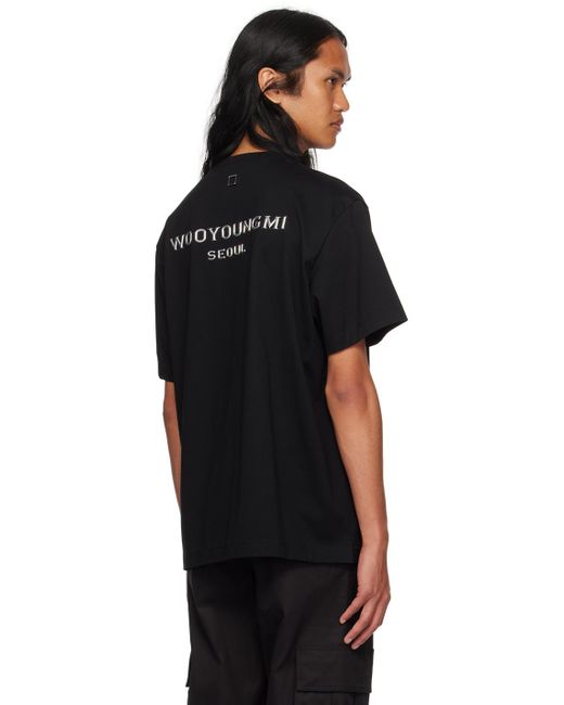 Wooyoungmi Black Seoul T-shirt for men