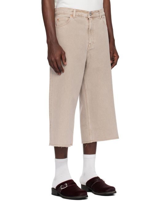 Our Legacy Natural Taupe Capri Shorts for men
