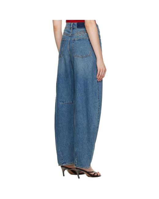 Ksubi Blue Barrel Jeans