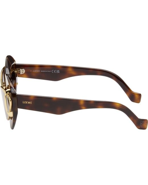 Loewe Brown Double Frame Sunglasses