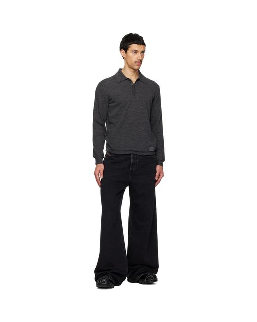 DIESEL Black S-Hammer So D Oxfords for men