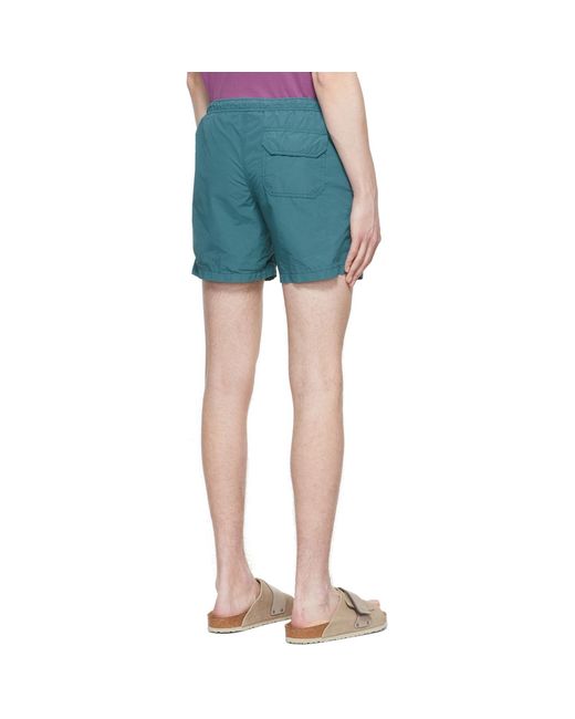 Aspesi Blue Polyester Swim Shorts for men