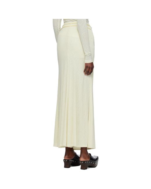 Nanushka Natural Green Macea Maxi Skirt