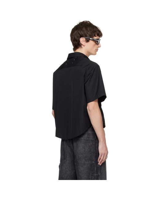 Maison Margiela Black Short-Sleeved Shirt for men
