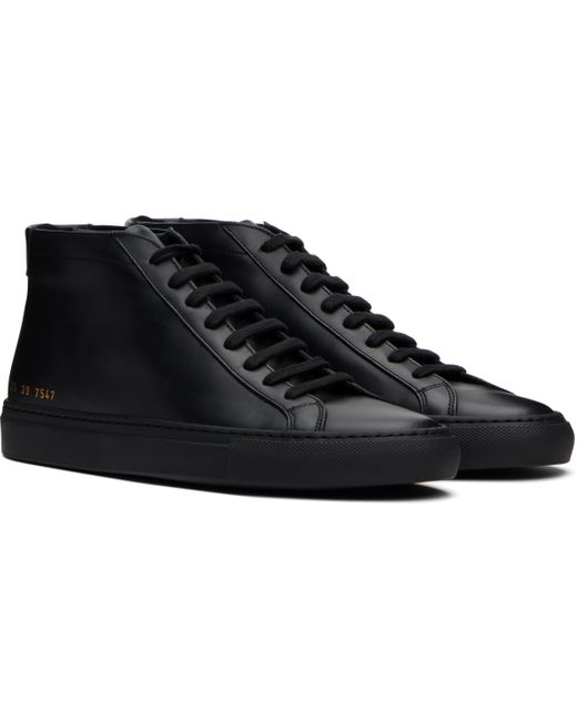 Common Projects Black Original Achilles Mid Sneakers for men