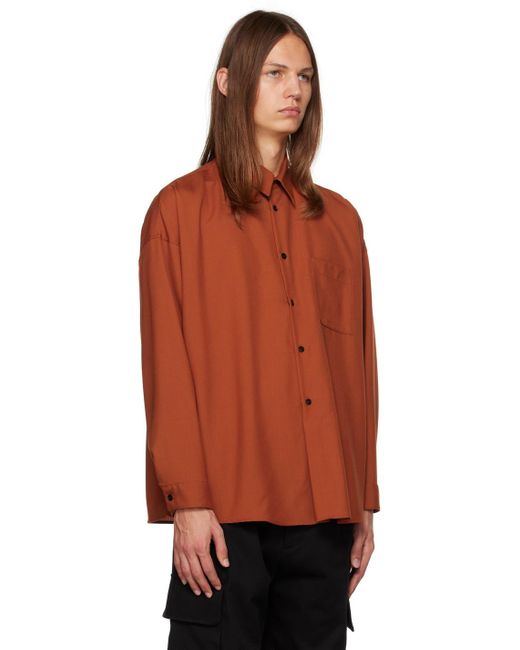 Marni Orange Tropical Shirt for men
