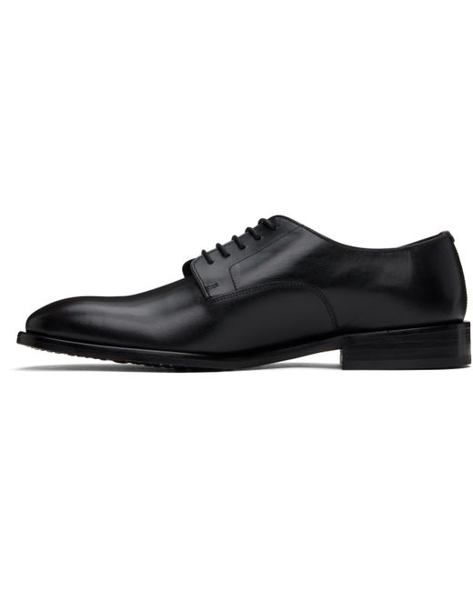 メンズ Paul Smith ブラック Jason レザー ダービー Black