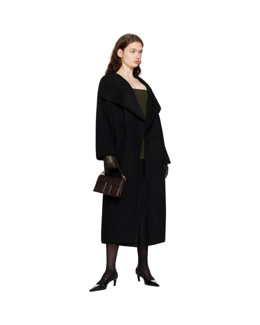 Totême Black Mini T-Flap Bag