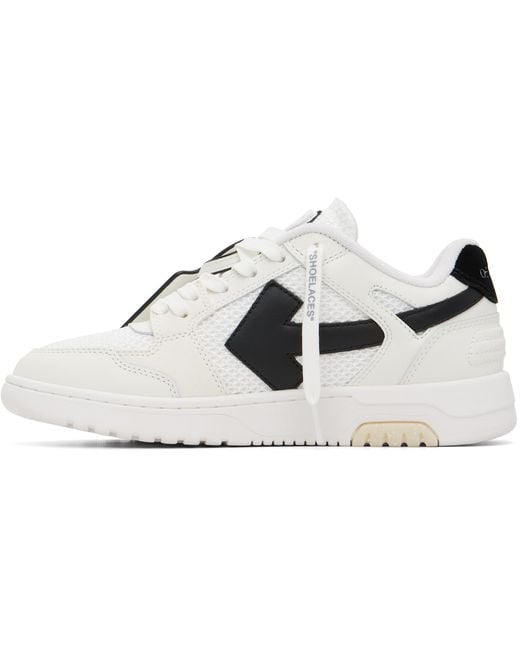 Off-White c/o Virgil Abloh Black Slim 'Out Of Office' Sneakers for men
