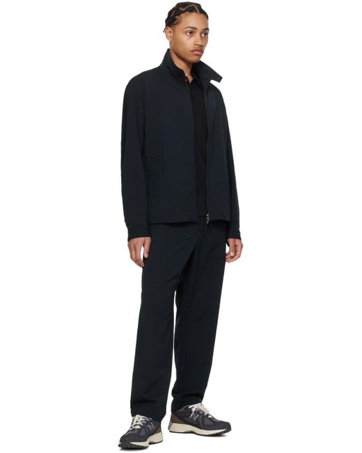 Nanamica Black Wide Easy Trousers for men