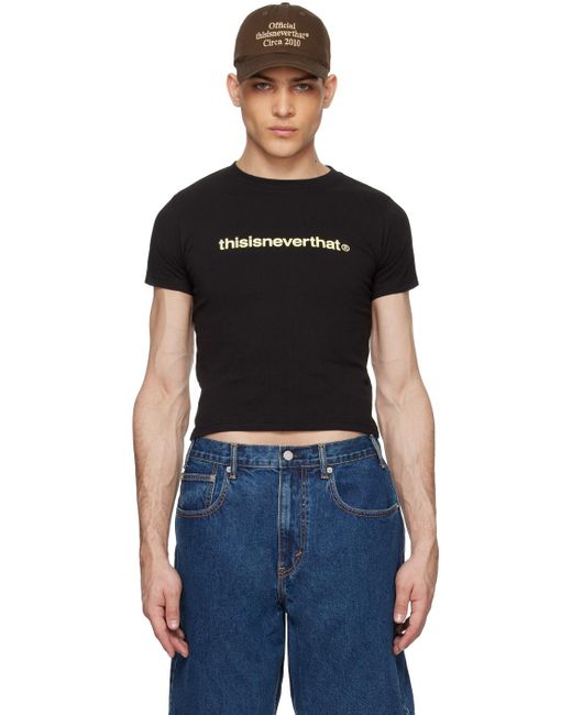 Thisisneverthat Black Crewneck T-shirt for men