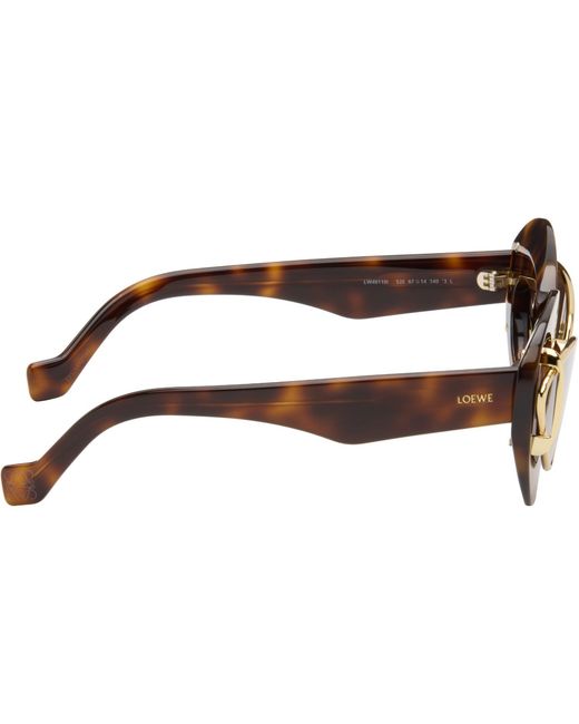 Loewe Brown Double Frame Sunglasses