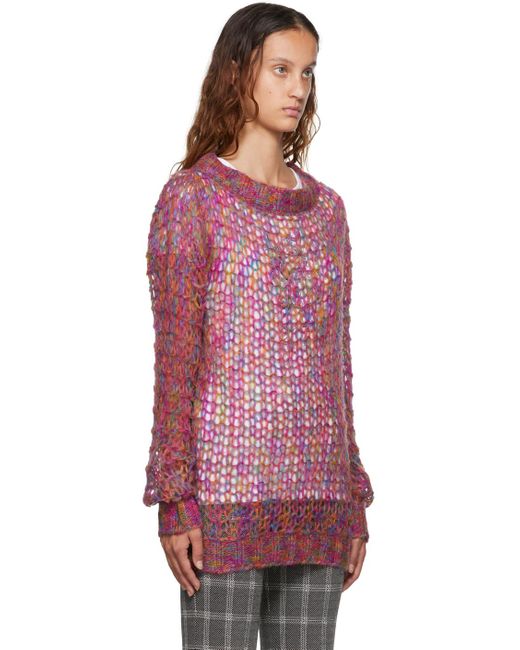 Anna Sui Red Boatneck Sweater