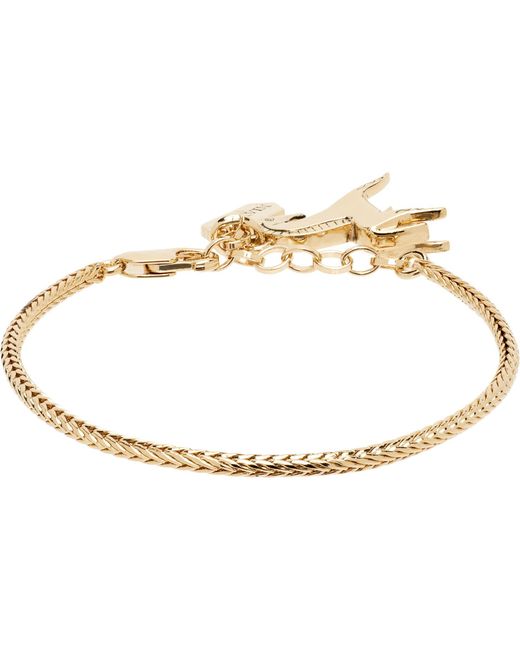 Lanvin Black Lunar Year Horse Pendant Bracelet