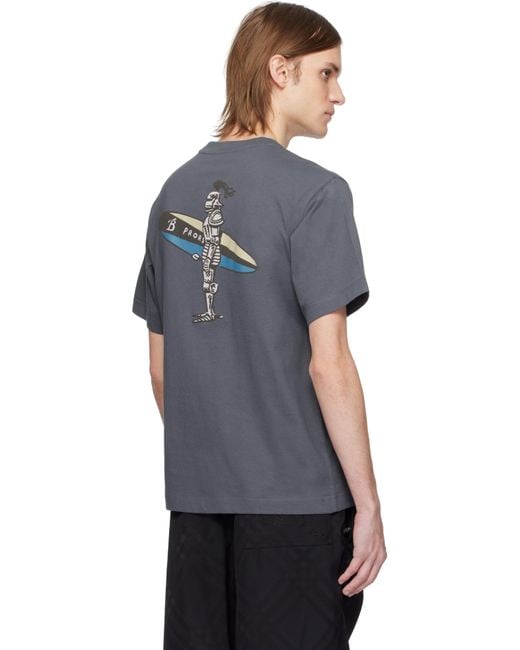 【関税込み】Burberry グレー Surfer Knight コットン Tシャツ Surfer Knight Cotton T-shirt in Magnet - Men | Burberry