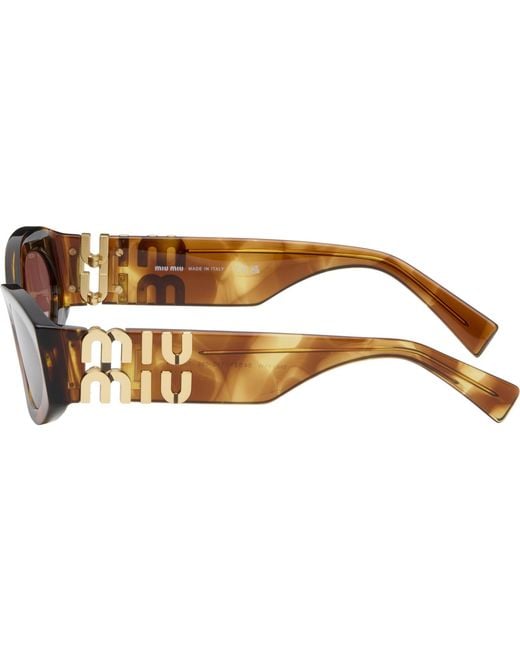 Miu Miu Black Miu Glimpse Sunglasses