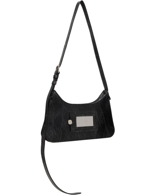 Mini sac à bandoulière platt noir Acne en coloris Black