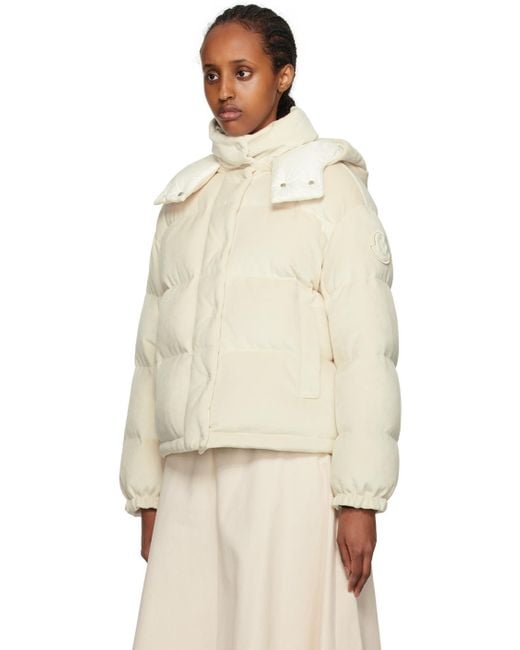 Moncler Natural Off-white Daos Down Jacket