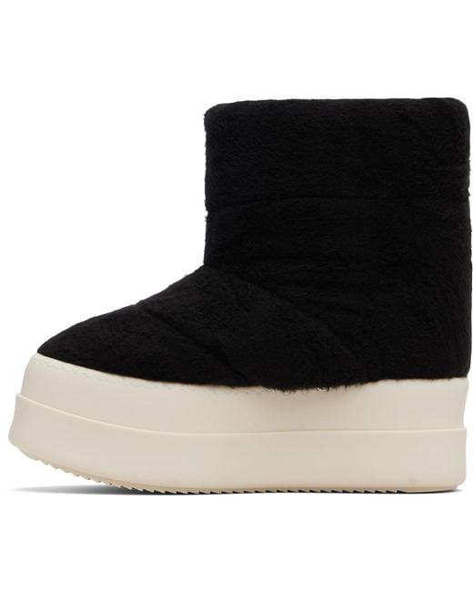 Rick Owens Black Concordians Mega Bumper Low Lunar Boots