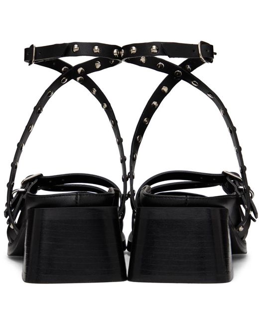 Justine Clenquet ブラック Eli ヒール Black