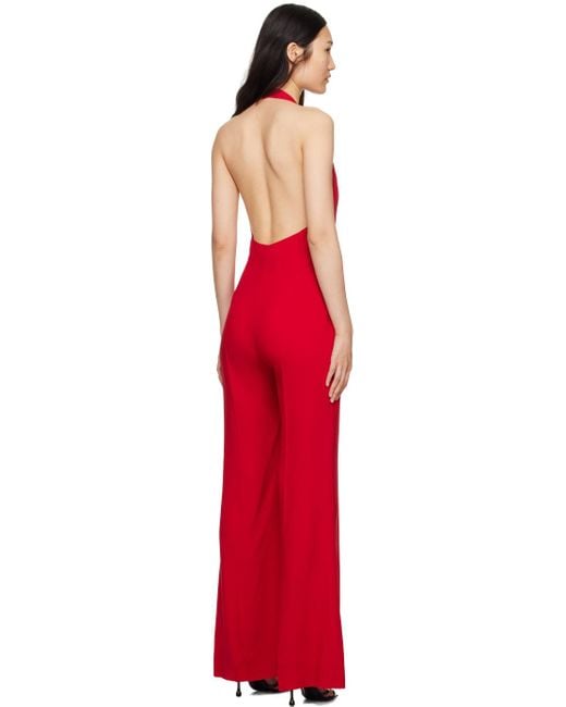 Moschino Red Chains & Hearts Jumpsuit