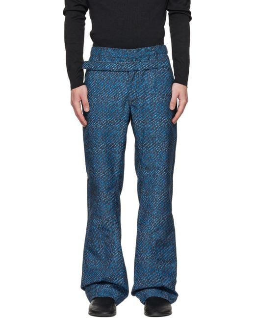 Bianca Saunders Blue Benz Trousers for men